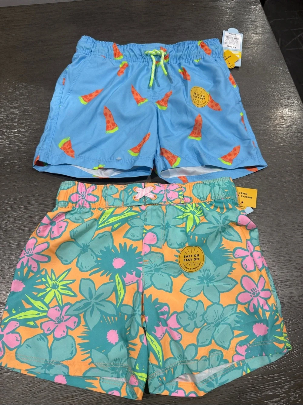Pack 2 Swim Shorts Blue & Orange Floral - Cat & Jack